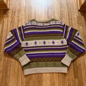Vintage New Sport Line Fair Isle Sweater Medium